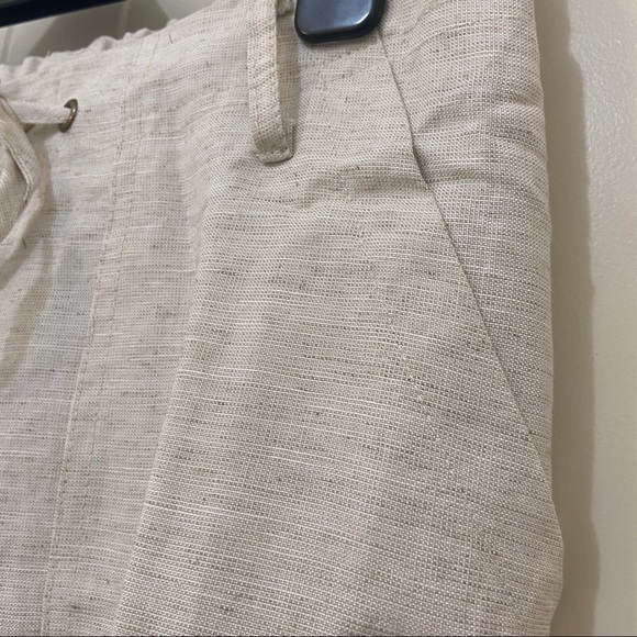 NWT Just Living Linen Beige Pants - Picture 2 of 6